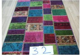 Оранжевый круглый ковер ручной работы Vintage Look at Me P-32