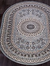 Прямоугольный ковер SIERRA D504 BLUE-BROWN Овал