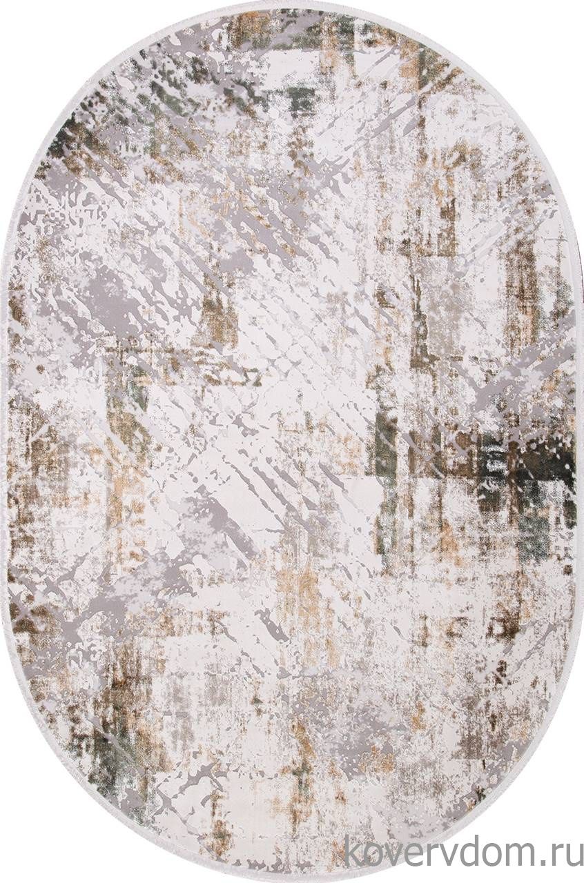 Ковер ALLURES 12123 CREAM / GREEN Овал