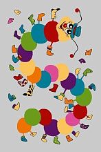 Ковер детский FUNKY IWO grey 