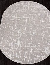 Пушистый круглый ковер-циновка KAIR S136 BEIGE Овал