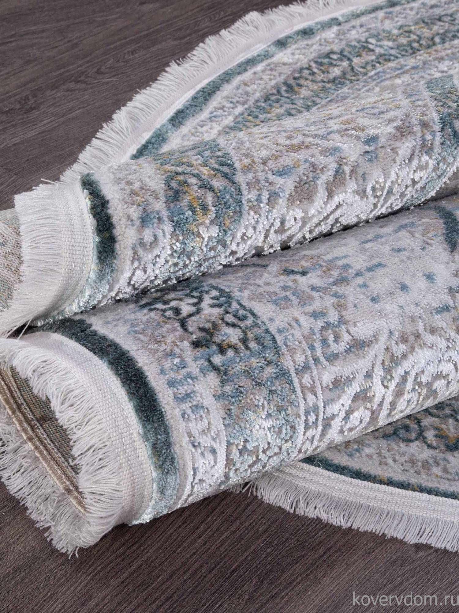 Ковер AJMAL LP 292 CREAM / TURQUOISE Овал