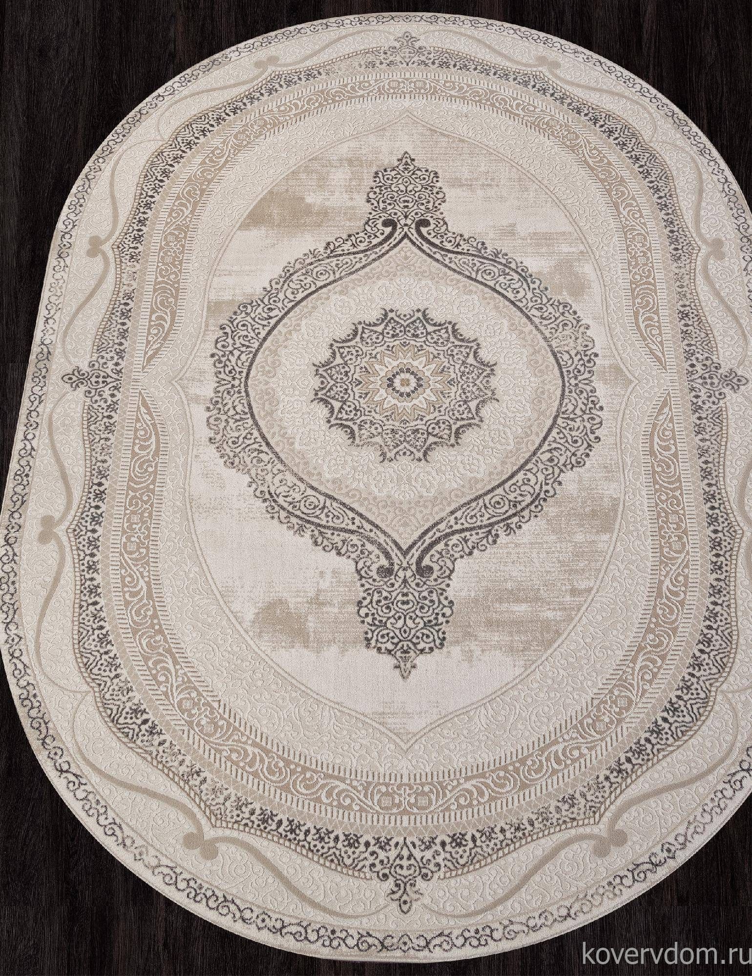 Ковер SIESTA M034A BONE / GRAY Овал