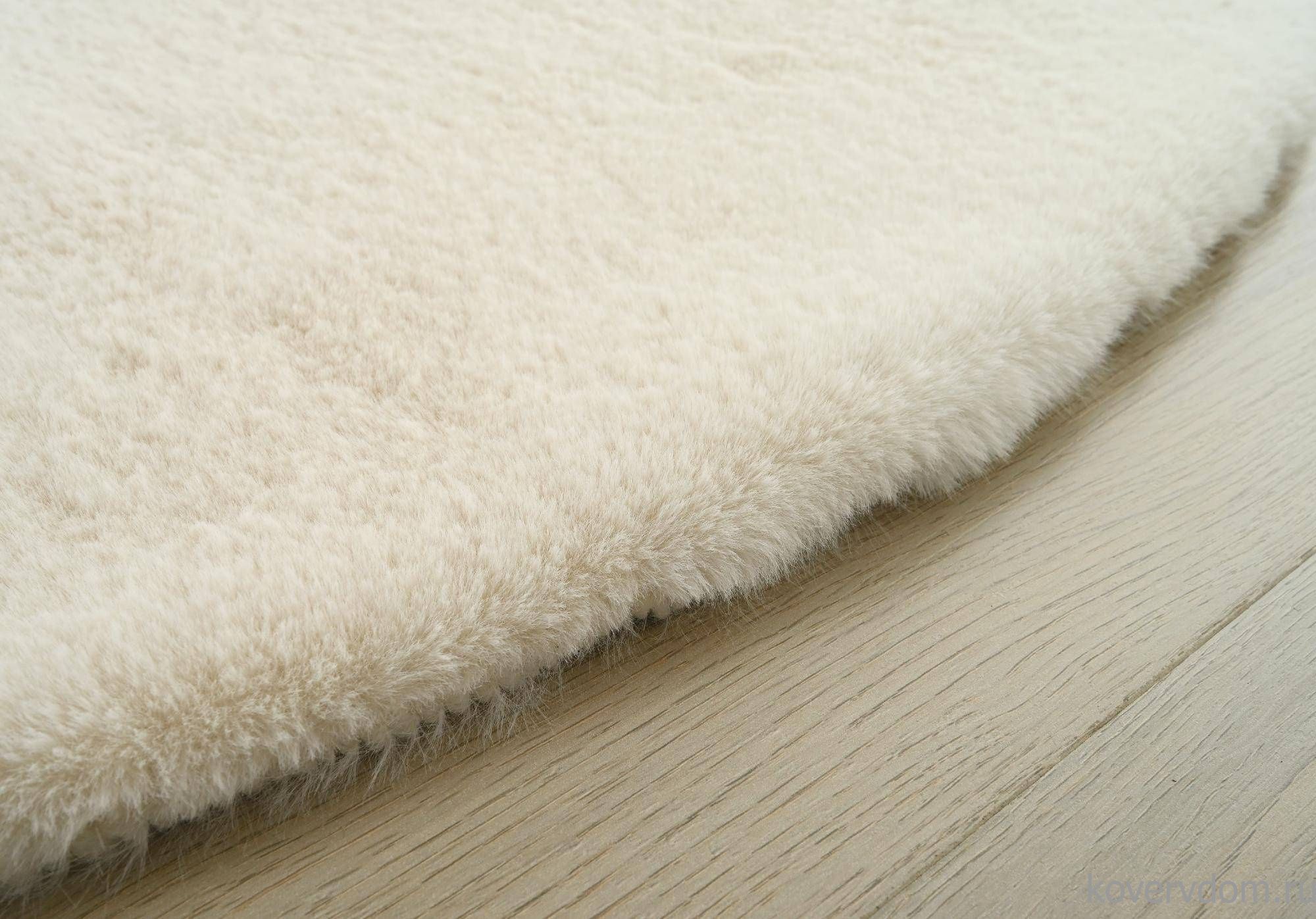 Ковер из искусственного меха RABBIT PREMIUM MS1000 CREAM Круг