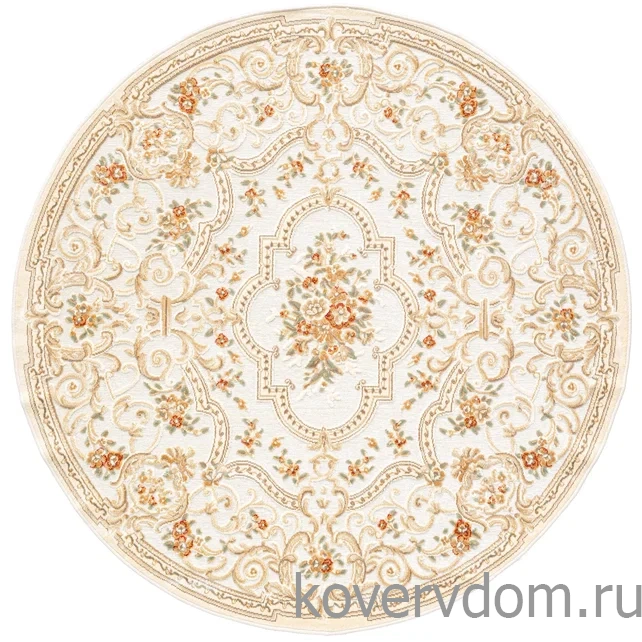 Рельефный ковер из вискозы GENOVA 38093 6262 60 КРУГ Рельефный ковер из вискозы GENOVA 38093 6262 60 КРУГ