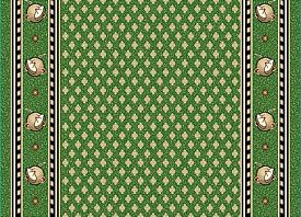 Круглый эксклюзивная ковровая дорожка с фирменным логотипом зеленая