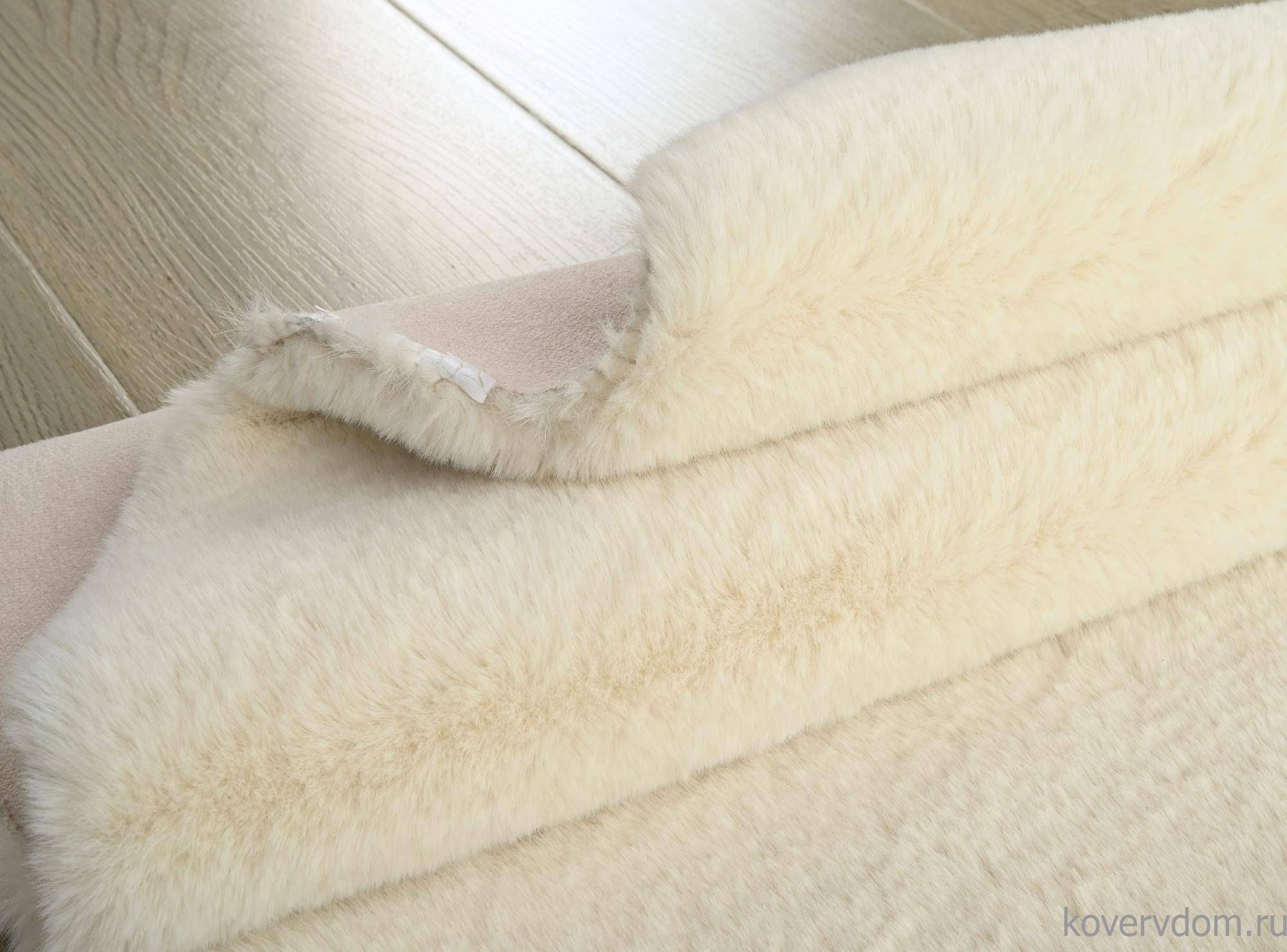 Ковер из искусственного меха RABBIT PREMIUM MS1000 CREAM Круг