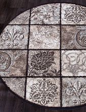 Ковер VALENCIA DELUXE D328 BROWN Круг