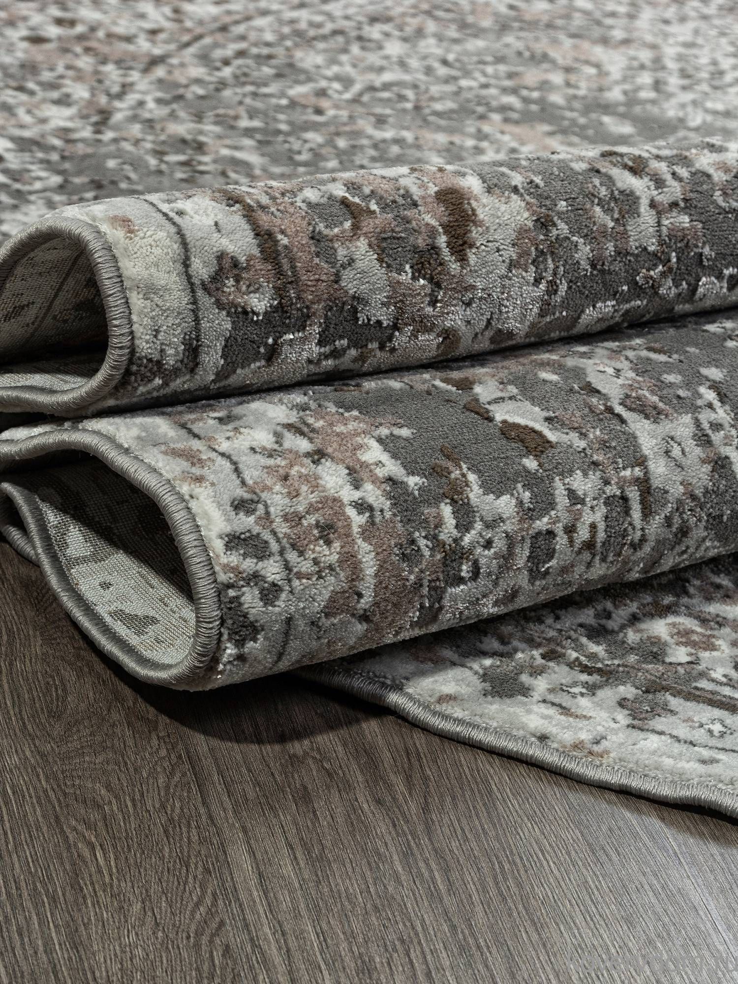Ковер GRAFF F240 GRAY-BEIGE Овал